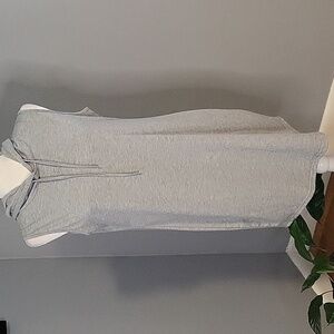 Shein Gray Sleeveless Dress Hoodie Beach Pool Coverup - Size XL or 12